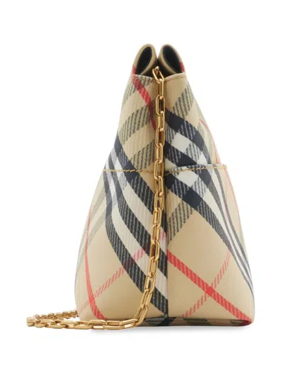Burberry Snip Chain Clutch In Nude