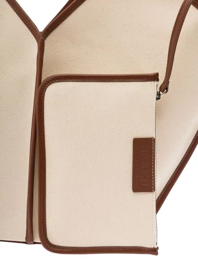 Hereu Calella Open Top Tote Bag In Beige