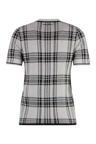 S Max Mara Lesena Jacquard Knit T-shirt In Multicolor