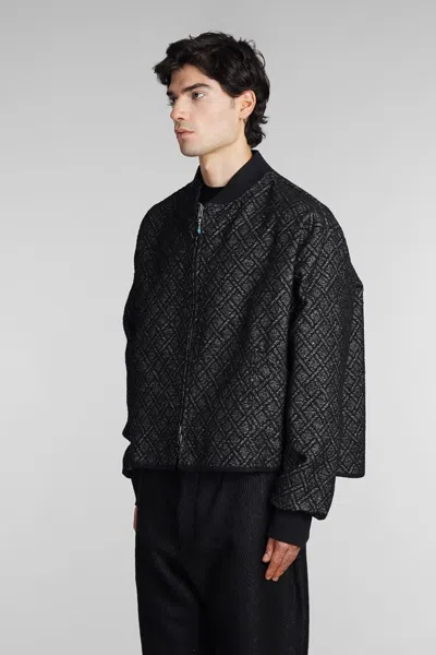 4sdesigns Casual Jacket In Black Viscose In Black