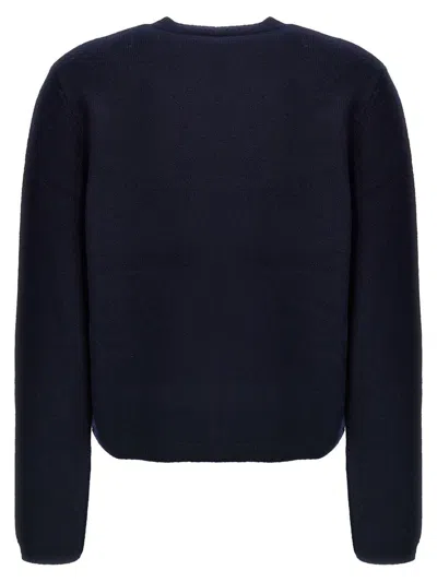 Apc A.p.c. Mila Virgin Wool Cardigan In Blue