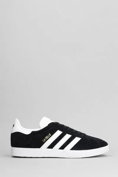 Adidas Originals Black & White Gazelle Sneakers In Black
