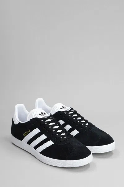 Adidas Originals Black & White Gazelle Sneakers In Black