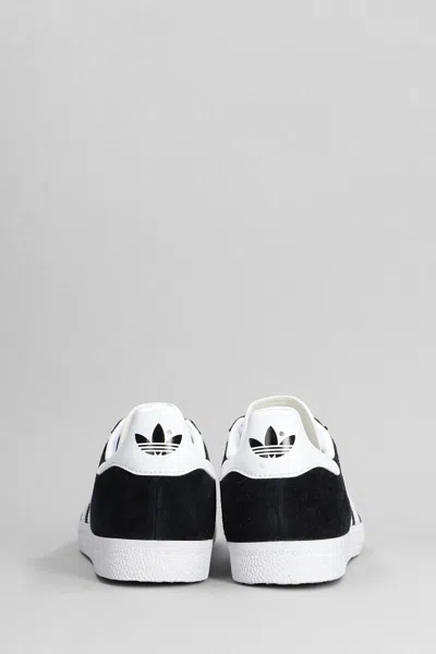 Adidas Originals Black & White Gazelle Sneakers In Black