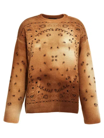 Alanui Hues Of The Desert Sweater In Brown