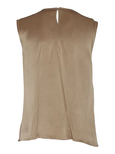 Alberta Ferretti Top In Beige