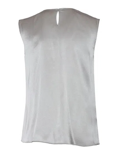 Alberta Ferretti Top In Gray