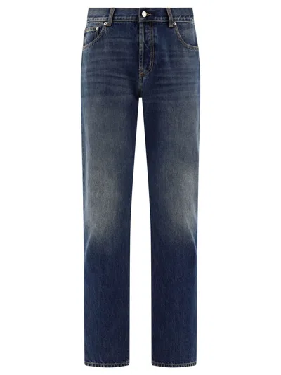 Shop Alexander Mcqueen Jeans In Blue