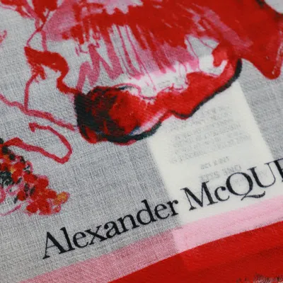 Shop Alexander Mcqueen Scarfs Red