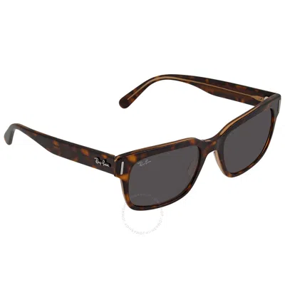 Ray Ban Jeffrey Dark Grey Classic Square Unisex Sunglasses Rb2190 1292b1 55 In Grey