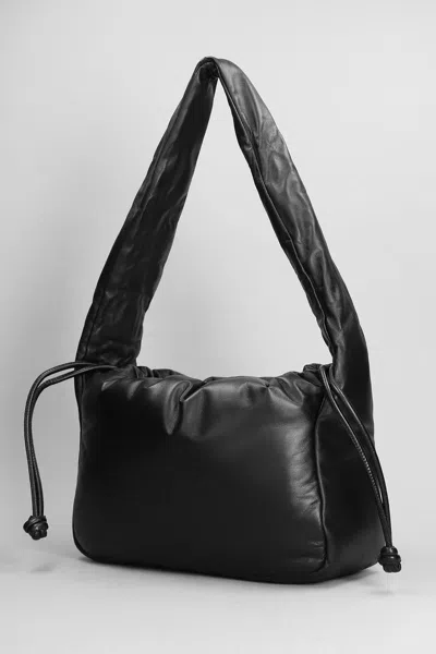 Alexander Wang Ryan Puff Shoulder Bag In Black Leather In Black