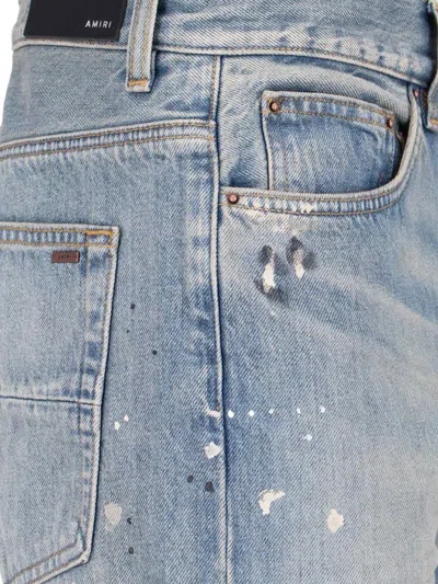 Amiri Man Jeans Blue Size 33 Cotton In Blue