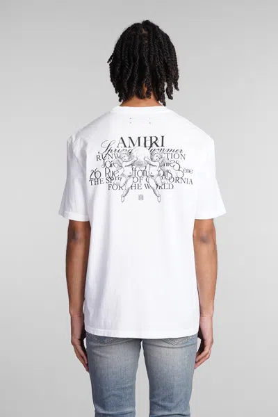 Amiri Man T-shirt White Size L Cotton In White