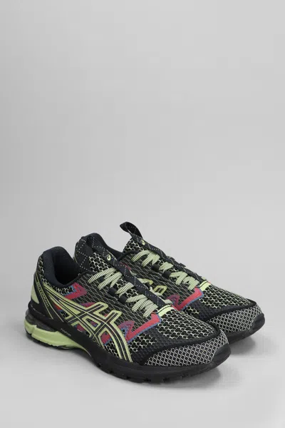 Asics Mesh Us4-s Gel-terrain Kiko Curat Low-top Sneakers With Rubb In Black