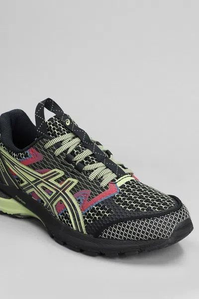 Asics Mesh Us4-s Gel-terrain Kiko Curat Low-top Sneakers With Rubb In Black