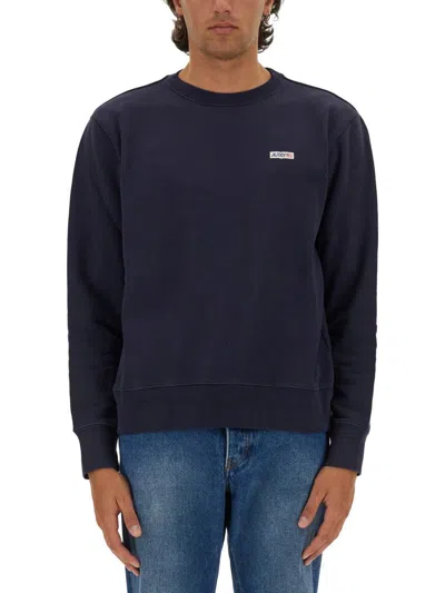 Shop Autry Sweatshirt With Logo In Blue