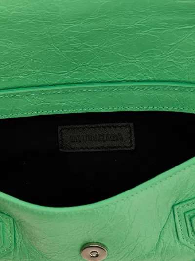 Balenciaga Women Light Green Leather Le Cagole Sling Xs Shoulder Bag In Green