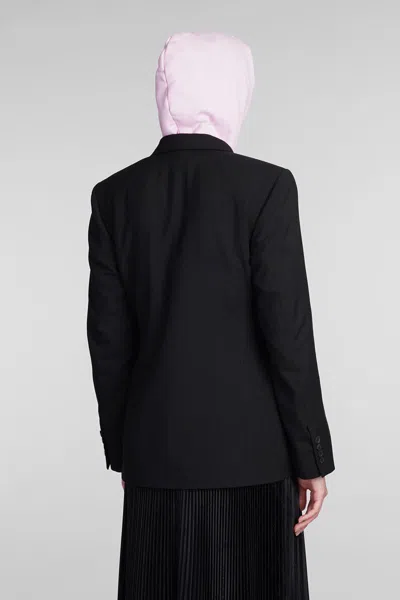 Balenciaga Blazer In Black Wool In Black
