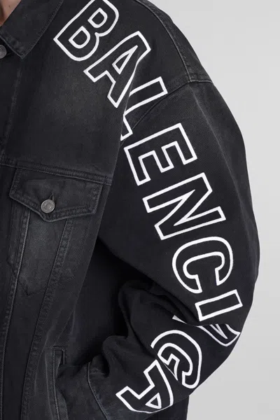 Balenciaga Denim Jackets In Black