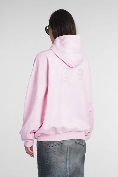 Balenciaga Sweatshirt In Rose-pink Cotton In Pink
