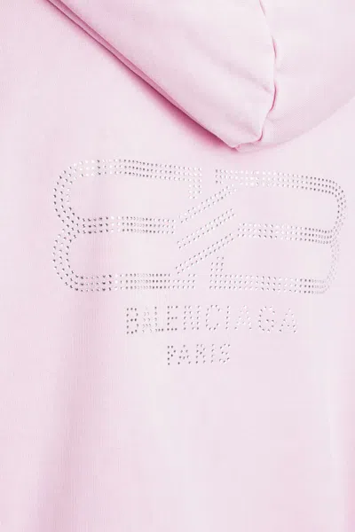 Balenciaga Sweatshirt In Rose-pink Cotton In Pink