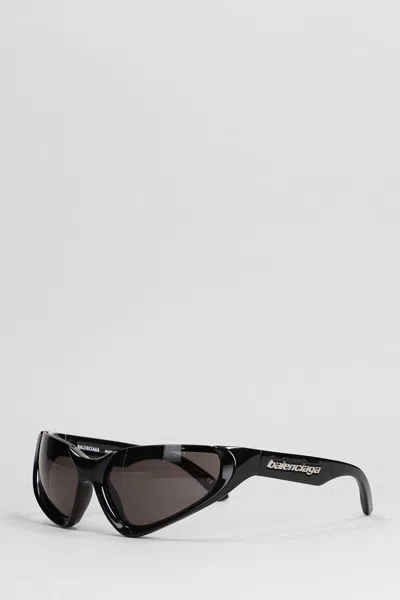 Balenciaga 'xpander Rectangular Full Rim Sunglasses' In Black