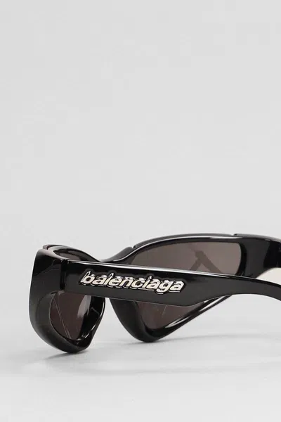 Balenciaga 'xpander Rectangular Full Rim Sunglasses' In Black