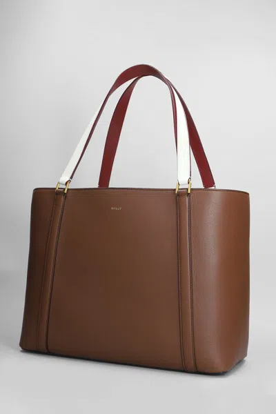 Bally Code Tote L Tote In Brown