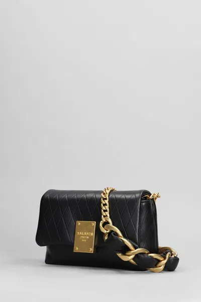 Shop Balmain 1945 Soft Bag Shoulder Bag In Black