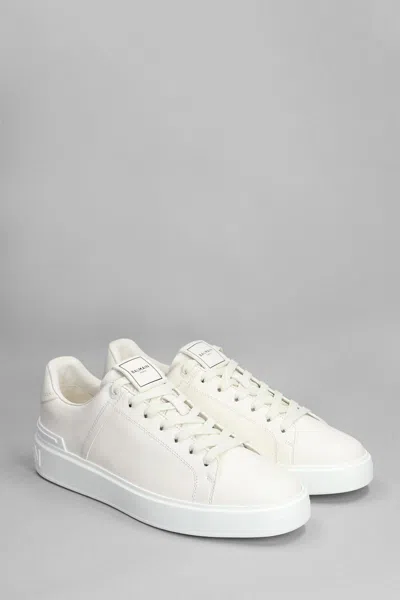Balmain B-court Sneakers In White