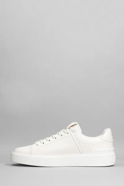 Balmain B-court Sneakers In White