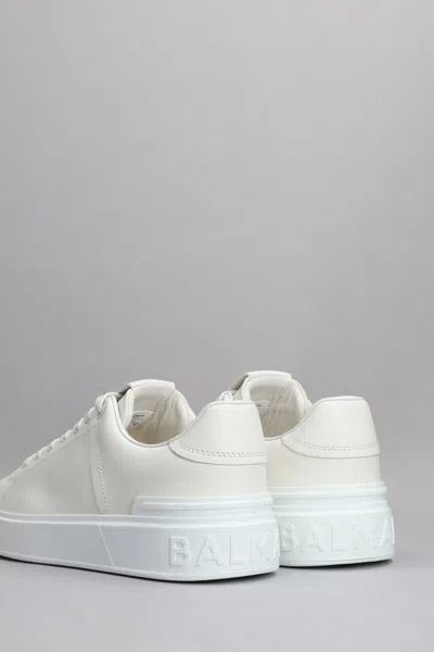 Balmain B-court Sneakers In White