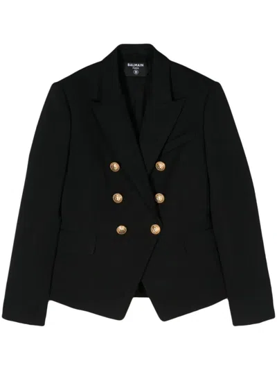 Shop Balmain Jackets In Black