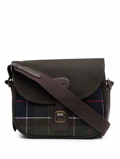 Shop Barbour Tartan Crossbody Bag In Multicolour