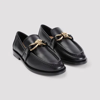 Shop Bottega Veneta Loafers In Black