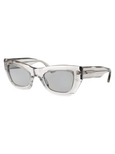 Bottega Veneta Gray Cat-eye Sunglasses In 003 Grey Grey Grey