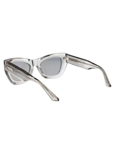 Bottega Veneta Gray Cat-eye Sunglasses In 003 Grey Grey Grey