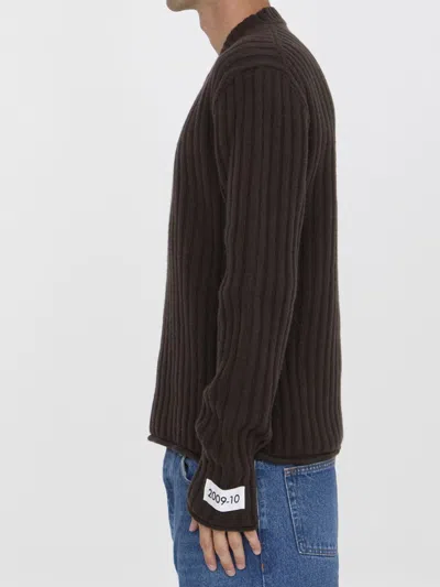 Dolce & Gabbana Man Sweater Dark Brown Size 40 Virgin Wool In Brown