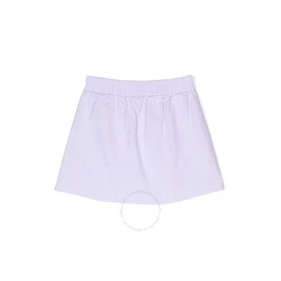 Moncler Kids Light Purple Elastic Waist Mini Skirt In Purple