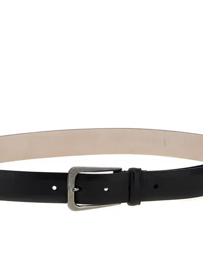 Shop Brunello Cucinelli Belts In Black