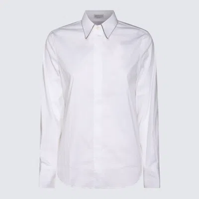 Brunello Cucinelli Cotton Shirt In White
