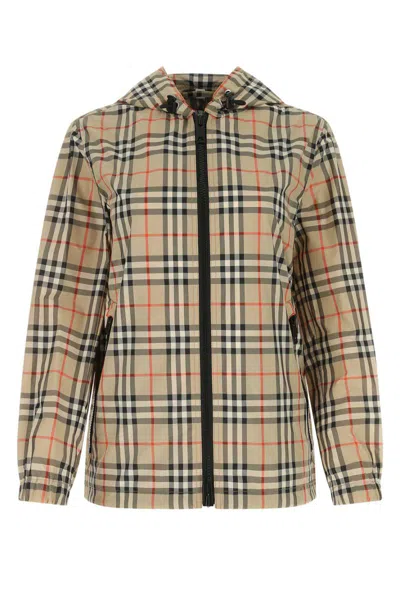 Shop Burberry Jackets In Multicolor