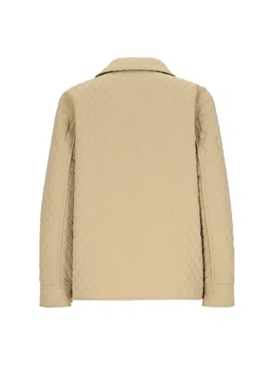 Shop Burberry Jackets In Beige