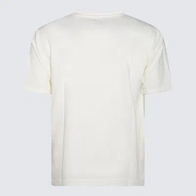 Shop C.p. Company White Cotton T-shirt In Gauze White