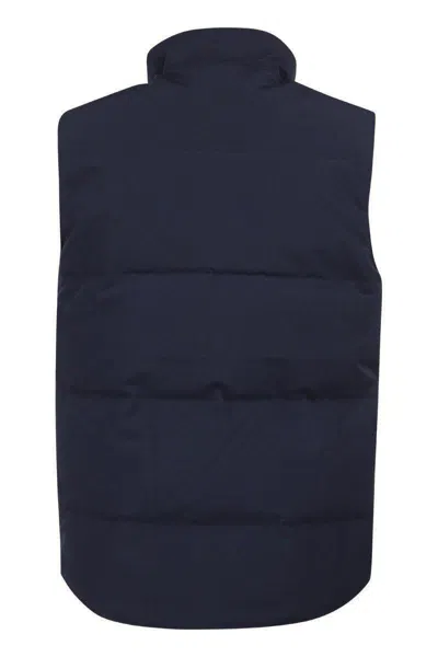 Shop Canada Goose Freestyle - Down Jacket Waistcoat In Atlantic Navy