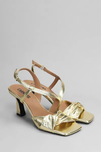 Shop Carmens Drex Knot Sandals In Gold