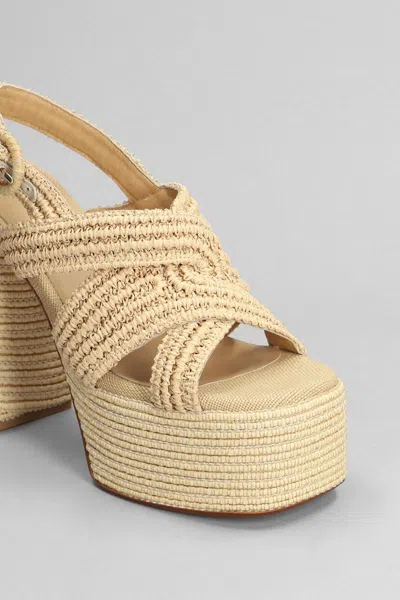 Shop Castaã±er Castañer Fulvia-203 Sandals In Beige