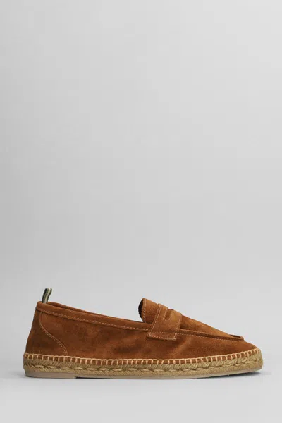 Castaã±er Nacho T-005 Espadrilles In Leather Color Suede In Brown