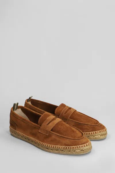 Castaã±er Nacho T-005 Espadrilles In Leather Color Suede In Brown