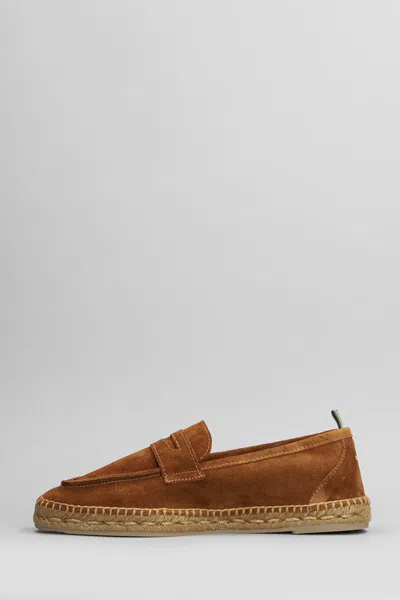 Castaã±er Nacho T-005 Espadrilles In Leather Color Suede In Brown